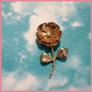 💘1950s Flower Rose Brooch